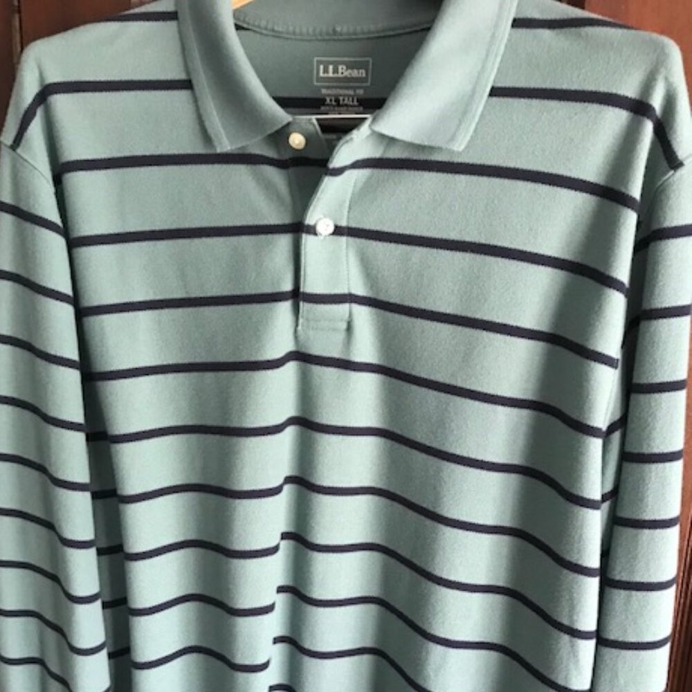 L.L. Bean Men's LS Polo Shirt Size XL Tall